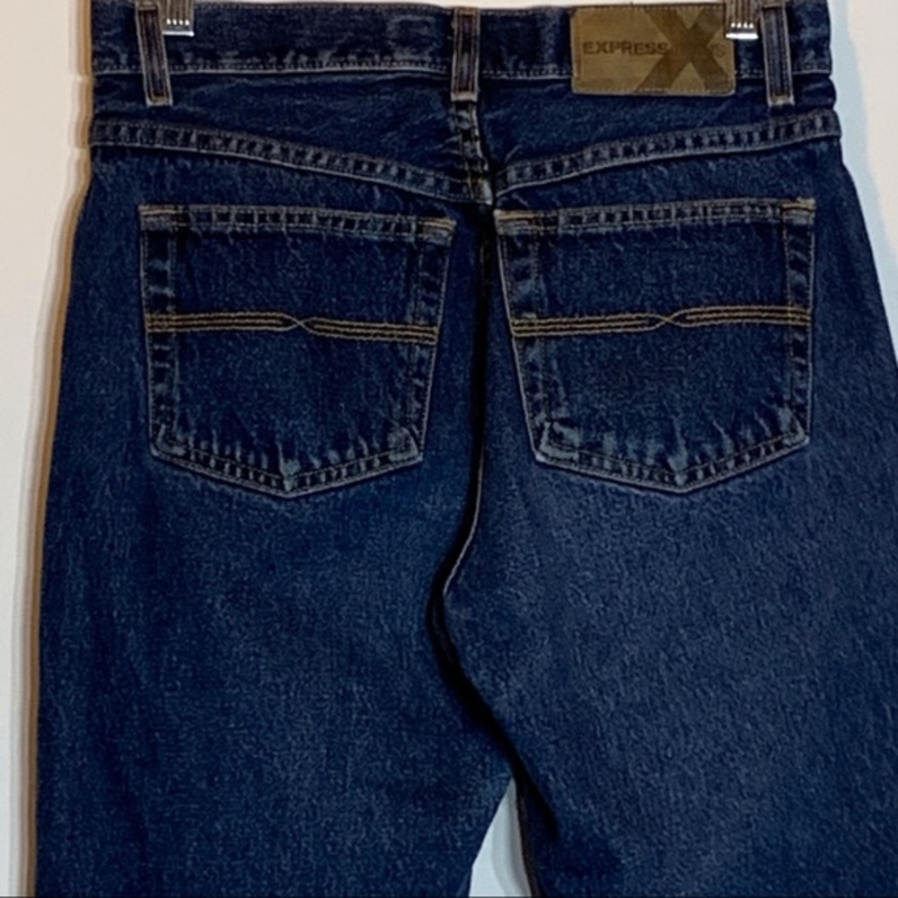 EUC Vintage Express Flare Leg‎ Denim Jeans Size 7/8 Long